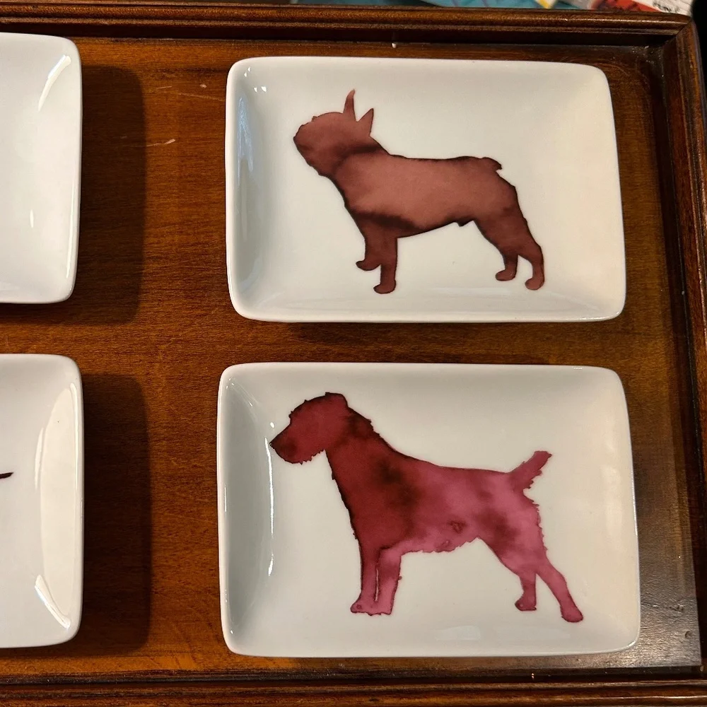 West Elm Scott Lifshutz Dog Appetizer Plates